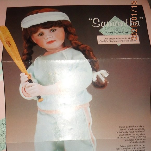 Samantha by Cindy M McClure 1990 Ashton Drake - Picture 1 of 12
